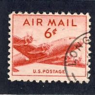 USA 1947 Flugpostmarke 6 Cent Mi.553.A. sauber gest.