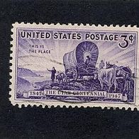 USA 1947. Besiedelung von Utah Mi.559 gest.