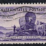 USA 1947. Besiedelung von Utah Mi.559 gest.