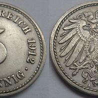Deutsches Reich 5 Pfennig 1912 (A) ## S20