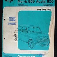 AUSTIN Morris 850 Mini Cooper Reparaturanleitung Austin 850 Querschnitt