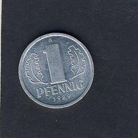 DDR 1 Pfennig 1989 A.