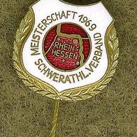 Schwerathl. Meisterschaft Rheinhessen Anstecknadel Pin :