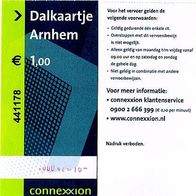 Fahrkarte connexxion 441178 für Bus Dalkaartje Arnhem von Oktober 2004