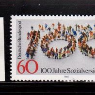 Bundesrepublik Deutschland Mi. Nr. 1116 - 100 Jahre Sozialversicherung * *