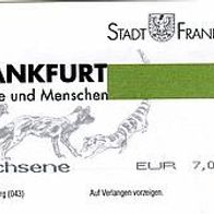 Zoo Frankfurt Eintrittskarte vom 23.07.2003
