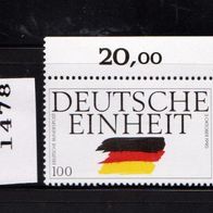 Bundesrepublik Deutschland Mi. Nr. 1478 Deutsche Einheit * *