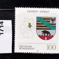 Bundesrepublik Deutschland Mi. Nr. 1714 Wappen der Länder: Sachsen-Anhalt * * <