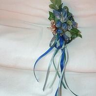 Wanddeko Blumen blau