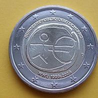 2 Euro Gedenkmünze 2009 -"Wirtschafts/ Währungs-Union"