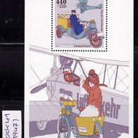 Bundesrepublik Deutschland Mi. Nr. 1947 = Block 41 Tag der Briefmarke 1997 * * <