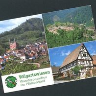 Wilgartswiesen Dorfansicht mit Bavariafelsen, Burgruine Falkenburg - Fachwerkhaus