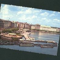 Hamburg Jungfernstieg und Binnenalster 1960