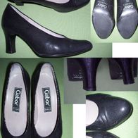 Gabor Pumps Gr. 36 bzw. 3,5 in Schwarz Echt Leder Obermaterial + Futter Schuhe