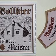 1 Bier-Etikett - Brauerei Meister, Unterzaunsbach, BY