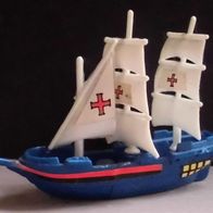 Ü-Ei Schiffe (EU) 1988 - Fregatten - Modell 3 - blau - alle 7 Aufkleber! - siehe Bild