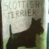Scotch Terrier, handbemalte Platte