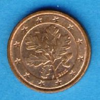 Deutschland 1 Cent 2002 F