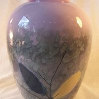 Alte, handbemalte Keramik Vase, 60er J. * **