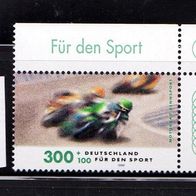 Bundesrepublik Deutschland Mi. Nr. 2034 Sporthilfe 1999: Rennsport * * <