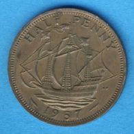 Großbritannien 1/2 Penny 1957