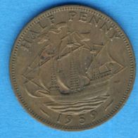 Großbritannien 1/2 Penny 1959