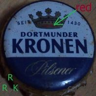 Dortmunder Kronen Pilsener RRK Bier Brauerei Kronkorken Kronenkorken Krone mit Rot!
