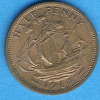 Großbritannien 1/2 Penny 1964