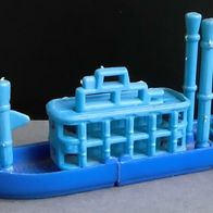 Ü-Ei Schiffe 1993 - Schaufelraddampfer 1.2 - blau - Kennung "Missisipi"
