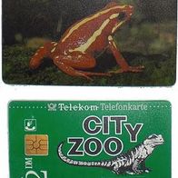 Telefonkarte City Zoo mit Motiv Frosch 12 DM