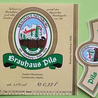 1 Bier-Etikett - Brauhaus Pils, Neunburg v. Wald