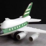 Ü-Ei Flugzeug 1992 Am Flughafen - Boing 747 - grün - 2 Aufkleber!