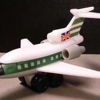 Ü-Ei Flugzeug 1992 Am Flughafen - Boing 727 - grün - 2 Aufkleber!