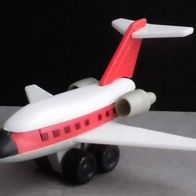 Ü-Ei Flugzeug 1992 Am Flughafen - Douglas DC 9 - rot - Text!