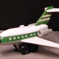 Ü-Ei Flugzeug 1992 Am Flughafen - Douglas DC 9 - grün - 2 Aufkleber!