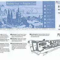Prague Castle Eintrittskarte vom 16.10. 2005