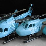 Ü-Ei Flugzeug (EU) 1990 Helikopter - kompett - hellblau