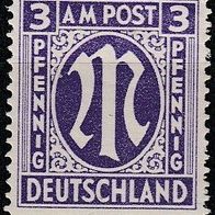 Mi. 1 * * Amerikanischer Druck