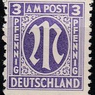 Mi. 10 * * Britischer Druck