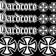 10cm Schwarz Aufkleber Eisernes Kreuz Ironcross Sticker Iron