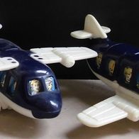Ü-Ei Flugzeug 1992 Start frei - Ferien-Flieger 1 + 2 - dunkelblau + weiß