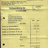 Innungskrankenkasse Görlitz Rechnungsbrief 1936 Original