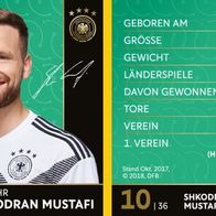 DFB-REWE Sammelkarte WM 2018 Nr. 10 Shkodran Mustafi - NEU