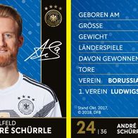 DFB-REWE Sammelkarte WM 2018 Nr. 24 André Schürrle - NEU
