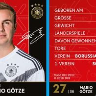 DFB-REWE Sammelkarte WM 2018 Nr. 27 Mario Götze - NEU
