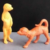 Ü-Ei Tiere 1997 - Tiere der Wüste - 2 Erdmännchen - Variante siehe Bild!