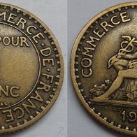 Frankreich 1 Franc 1924 (geschlossene 4) ## Ga5