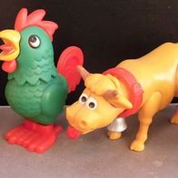 Ü-Ei Balgfiguren 1999 - Auf dem Bauernhof - komplett!