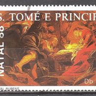 Sao Tome e Principe, 1988, Weihnachten, Rubens, 1 Briefm., gest.