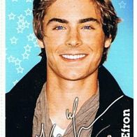 Zac Efron / Simple Plan Autogrammkarte klein